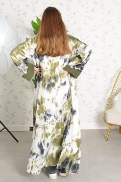 3788 7 Tie & Dye bisht