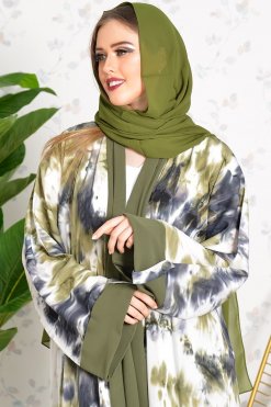 3788 6 Tie & Dye bisht