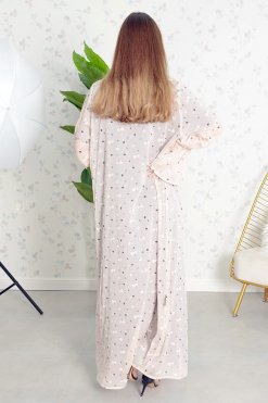 3780 6 Self printed Bisht with inner