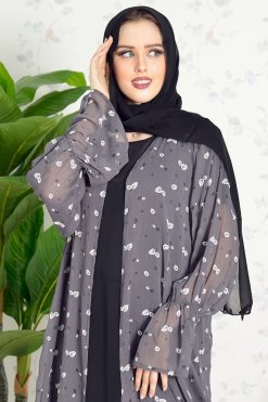 3764 5 Self printed Bisht with inner