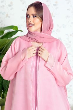 3760 6 Layered Organza abaya with inner