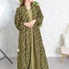 Layered Organza abaya with inner