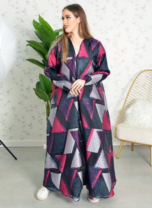 Self printed abaya