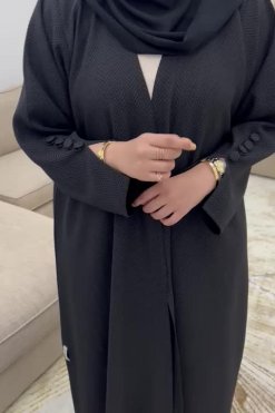 ABB0323012 3 Crepe Barsalon Abaya
