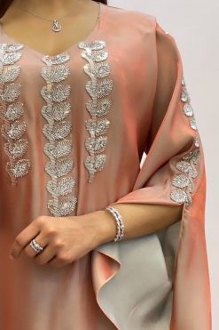 Shimmer silk Jalabia