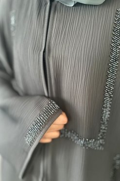 AL202 3 Zoom 2 Pieces Abaya