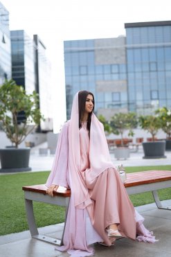 CUC 0323007 4 Blush Abaya Set