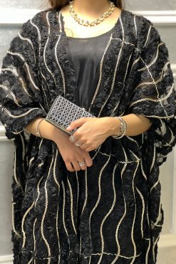 4 3 Lace toll Abaya