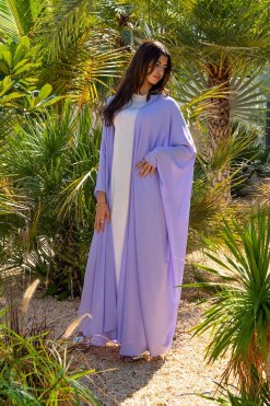 CUC 0523005 4 Lilac Bahrini Abaya