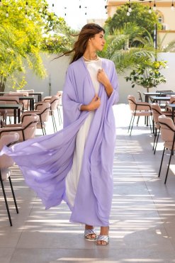 CUC 0523005 7 Lilac Bahrini Abaya