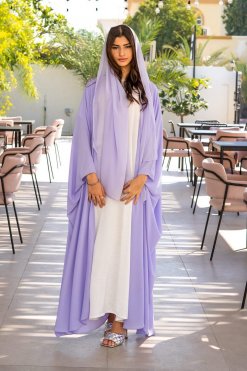 CUC 0523005 6 Lilac Bahrini Abaya