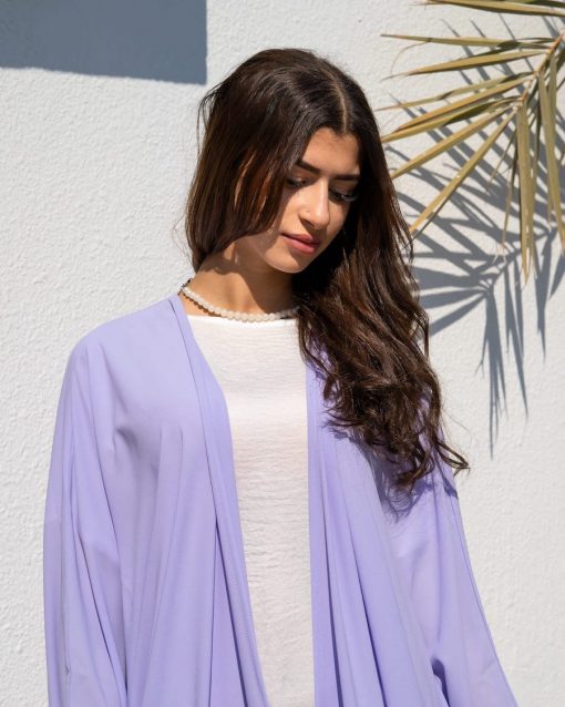 Lilac Bahrini Abaya