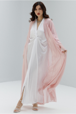 طقم عباية وردي 8 1681725685 913 Pink Abaya Set