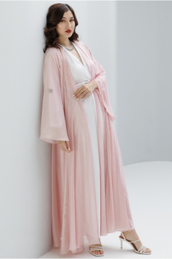 طقم عباية وردي 9 1681725683 375 Pink Abaya Set
