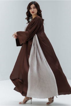 1683719669 189 Pleated silk Abaya Set