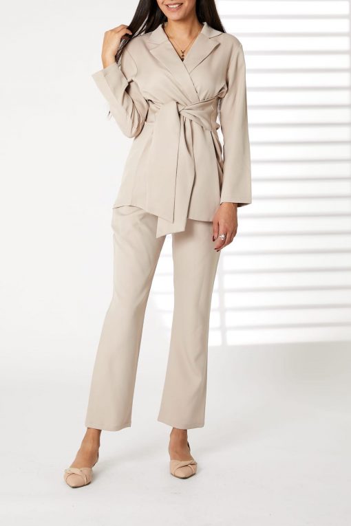 Pink Barbie Crepe Fabric Blazer and Pants Set