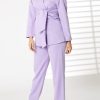 Lavender Barbie Crepe Fabric Blazer and Pants Set
