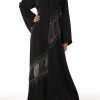 MOIRR2321 Black Nida Embellished Abaya