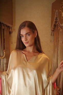 AJC 22131 5 Silk beige colour Daraa