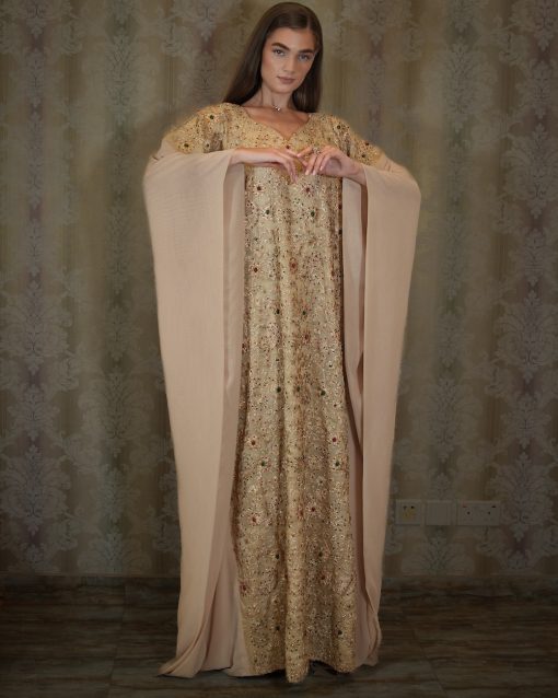 Golden Zaree Embroidered Gown
