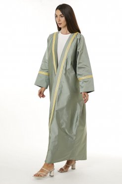 MOI0623121 1 Light Green Victoria Satin Abaya