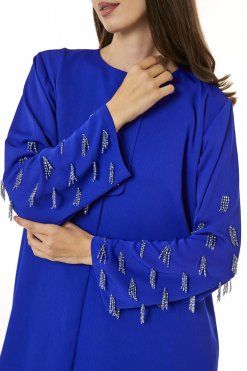 MOI0623091 2 Royal Blue Zoom Top and Pants Set
