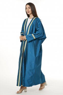 MOI0623122 1 Blue Victoria Satin Abaya