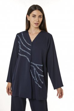 Navy Zoom Top and Pants Set 6 MOI0623093 2 Navy Zoom Top and Pants Set