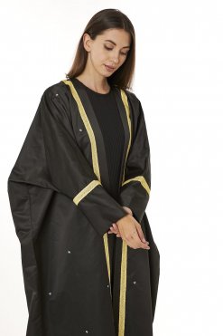 MOI0623123 2 Black Victoria Satin Abaya