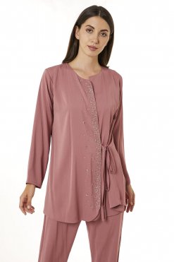 MOI0623097 2 Pink Zoom Top and Pants Set