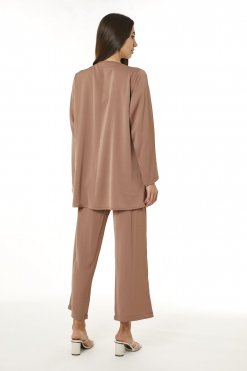 MOI0623086 3 Brown Zoom Top and Pants Set