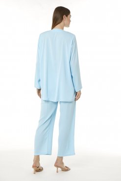 MOI0623080 3 Light Blue Zoom Top and Pants Set