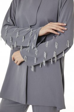 MOI0623078 2 Grey Zoom Top and Pants Set