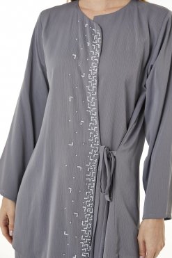 MOI0623077 2 Grey Zoom Top and Pants Set