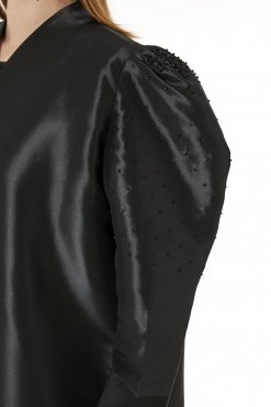 MOI0623064 2 Beige Melange Embroidered Abaya