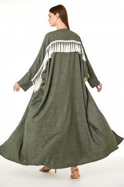 MOI0623017 3 Green CEY Melange Abaya