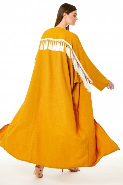 MOI0623016 3 Mustard CEY Melange Abaya