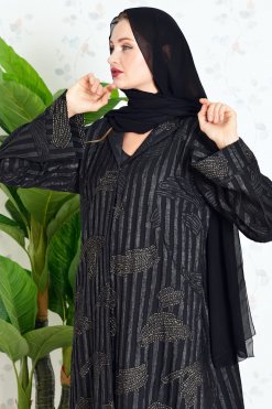 3815 4 Beads embellished abaya