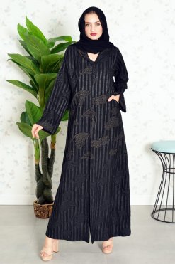 3815 5 Beads embellished abaya