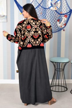 Embroidered abaya 8 3814 3 Embroidered abaya