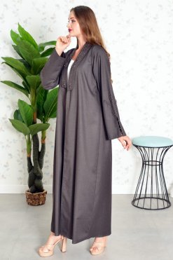3810 4 Beads embellished abaya