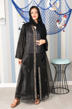 3807 6 Beads embellished abaya