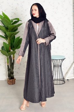 3806 5 Self printed abaya