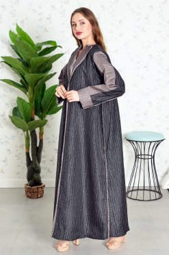 3806 3 Self printed abaya