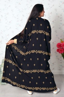 3805 6 Overall embroidered abaya