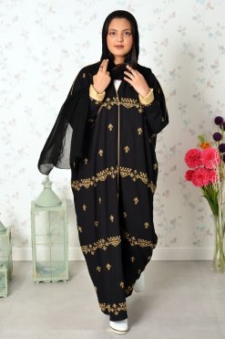 3805 5 Overall embroidered abaya