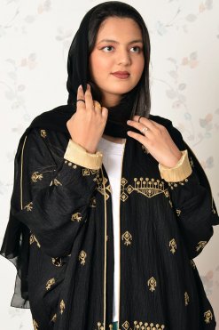 3805 4 Overall embroidered abaya