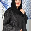 3803 0 Floral applique abaya