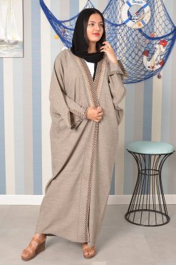 3802 6 Embroidered bisht abaya