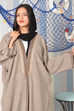 3802 5 Embroidered bisht abaya